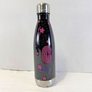 Coach Water Bottle Black Stainless Steel Stars 17 FL oz Reusable